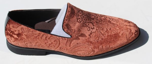 Cognac Velvet Shoe