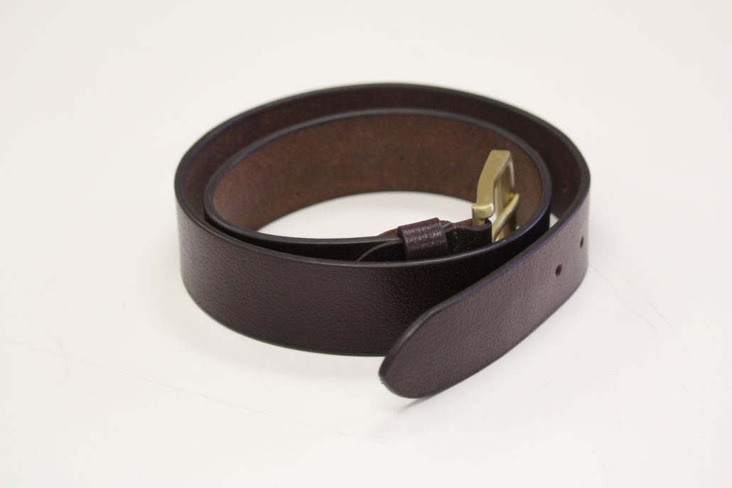 Brown Grain Leather Belt 35mm | Frederico Leone